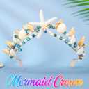Mermaid Crown Seashell Starfish Tiara Beach Ocean Headband for Women