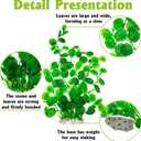Hamiledyi 2 Pcs Large Aquarium Plants with 2 Pcs Small Artificial Seaweed Plants, 16 Inch High Artificial Plants Decoration, Fish Tank Decor Plastic Plants, Perfect for Aquarium Decor(Green)