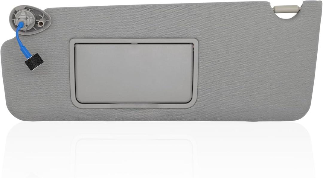 CRAZYPARTS Driver Left Side Sun Visor Compatible with Honda Pilot 2017-2021 Honda Ridgeline 2018-2020 Replacement Sun Shade # 83280-TG7-A12ZB (Gray)
