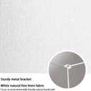 White Lamp Shades Set of 2, Medium Drum Lamp Shade 13"Top x 13"Bottom x 10"High(Spider), Lampshades Replacement for Table Lamps Floor Lamps, Natural Linen Hand Crafted, Easy Assembly Required