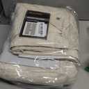 jinchan Boho Lined Linen Curtains for Bedroom Ivory Vintage Floral Farmhouse Curtains 96 Inches Long Linen Blend Drapes for Living Room Embroidered Drapes Rod Pocket Ivory on Beige 2 Panels (50"W x 96"L (Pack of 2))