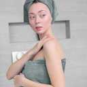 Avalon Towels Bath Towels Set of 4, Size 30 x 60 Inches - 60% Cotton, 40% Viscose Made from Bamboo, Soft and Absorbent, Quick Drying, Lightweight, Perfect for Daily Use