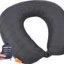 TREKOLOGY Inflatable Neck Pillow for Traveling, Inflatable Travel Pillow for Airplanes, Neck Air Pillow, Blow Up Travel Pillows for Airplane Pillow Travel Neck Support (Gray)