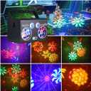 Party Lights DJ Disco Light DMX512 Voice-Controlled RGB Multi-Effect Stage Lighting stroboscopic Family Gatherings Weddings KTV Clubs, Karaoke Holiday Decorations Atmosphere Lighting Light Shows