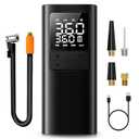 TMIGIA Tire Inflator Portable Air Compressor - 150PSI & 10000mAh Cordless Air Pump with Digital Tire Pressure Gauge, Accurate Dual LCD Display & LED Light, for Car/Motorcycle/E-Bike/Ball