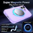 Newfuture Magnetic for iPhone 17 Case [Compatible with Magsafe] [Military Grade Drop Protection] Translucent Matte Anti-Scratch Shockproof Protective Phone Cover 6.3 Inch, Lilac Purple