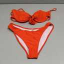 ZAFUL Women High Cut Bikini Sets String Sexy Swimsuit Two Piece Underwire Bathing Suit Brazilian Cheeky Cut Out Cute Swimwear, Size M