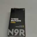 N9R 72PCS Gold Plastic Forks, Solid, Durable and Heavy Duty Plastic Forks, Perfect Utensils for Parties, Thanksgiving, Christmas and Daily Use