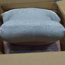Reading Pillow for Bed, Ergonomic Memory Foam Bed Wedge Pillow for Headboard, Lying, Leaning and Prone, Chin & Back Support Pillows on Bedrest Floor Couch- Gray