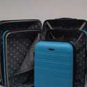 Rockland Melbourne Hardside Expandable Luggage with Spinner Wheels, Turquoise, 3-Piece Set (20/24/28)