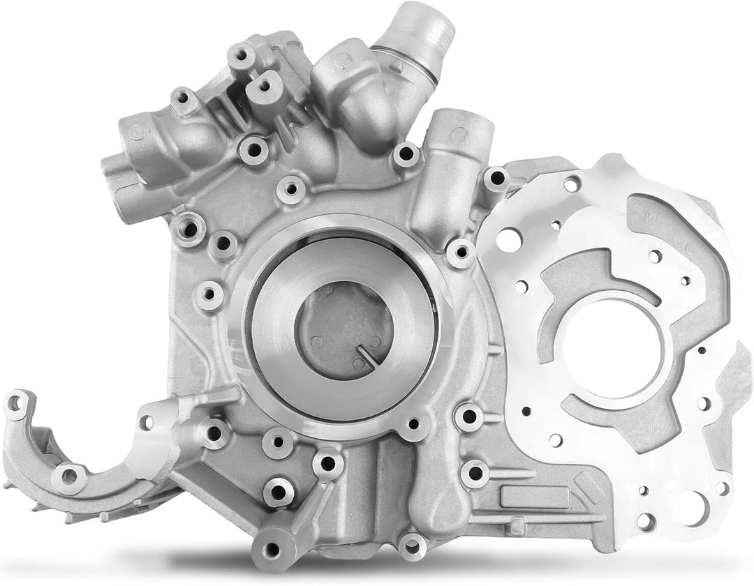 PartsFlow 635-127 Engine Timing Chain Cover Compatible with Ford F250 F350 F450 F550 2008-2010 Replace 8C3Z6019A