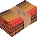 Urban Villa Christmas Set of 6 Kitchen Towels 20×30 Inch 100% Cotton Highly Absorbent Dish Towels Premium Quality Ultra Soft Bar & Tea Towels with Mitered Corners- Red/Green/White