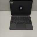 HOU iPad Air 11 Case with Keyboard (M3 2025, M2 2024) Detachable Rotatable Magnetic Full Protection Case, 7-Color Backlight, Touchpad, Elastic Pen Holder for iPad Pro 11 (4th-1st) & Air (5/4th)Black