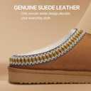 Homitem House Bedroom Slippers for Women Platform Shoes Indoor and Outdoor with Fuzzy Lining Hard Sole Memory Foam Slip on, 9-10