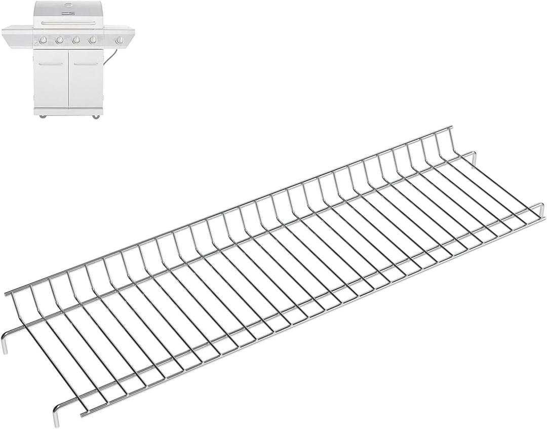Warming Rack Grill Parts for Nexgrill 720-0830H 720-0958AE 720-0789H, 25.6 Inch Grill Rack Swing Away Grid for Nexgrill Replacement Parts 4 Burner