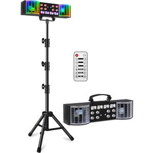 DJ Lights with Stand, 5in1 DJ Light Kit for Party Wedding Stage