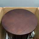 Stackable Dining Stools Set of 4, 18" Solid Wood Nesting Stools with Wheels
