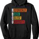 HBCU Apparel Historical Black College HBCU Pullover Hoodie, XL