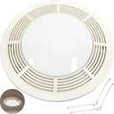 S97017702 Fan Light Grille Assembly Compatible with Broan Nutone15" Round Grill Cover NT0461B000 85968000 Ventilation Fan Light Combos Fits 750,751,N750,8663RP, 8664RP,8663RF,8673RP,VL3668RP
