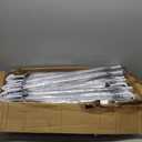 60 Pack Clear Wedding Umbrellas Bulk Transparent Auto Open Stick Umbrellas Windproof Waterproof Large Canopy Umbrella with White European J Hook Handle for Wedding Bride Groom Photography Golf Outdoor