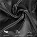 2 Pack Satin Pillowcase for Zelimun Cervical Pillow, Contour Pillow Case Cover, Soft Pillowcase Cover with Zipper (Black)