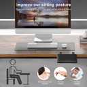 arm Rest for Desk Adjustable Arm Rest Support for arm Support for Computer Desk Ergonomic Desk Extender Rotating Mouse Pad Holder for Table Office Chair Desk