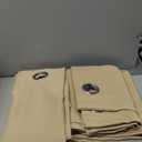 LEMOMO Beige Thermal Blackout Curtains/52 x 63 Inch/Set of 2 Panels Room Darkening Curtains for Bedroom