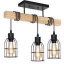 3-light Semi Flush Mount Ceiling Light Fixture, Ceiling Lights With Metal Cage Lampshade, Pendant Lighting For Bedroom Dining Room Living Room Kitchen Office Hallway Entryway