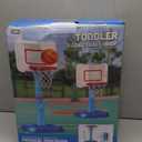 Toddler Basketball Hoop Indoor for Age 1 2 3, Adjustable Kids Basketball Hoop, Mini Basketball Hoop with 3 Balls for Outdoor Poolside, Christmas Birthday Sport Toys Gifts for Baby Boys Girls Age 1-3