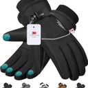 rivmount 3M Warm Winter Gloves, Cold Weather for Men Women, Thermal Touchscreen Anti-Slip Windproof, for Cycling Running Working Hiking Skiing Daily Life Outdoor Activities (Moonless Night)