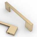 Asidrama 10 Pack 3.75 Inch(96mm) Brushed Brass Kitchen Cabinet Handles, Cabinet Pulls Kitchen Cabinet Hardware for Cupboard Drawer Pulls