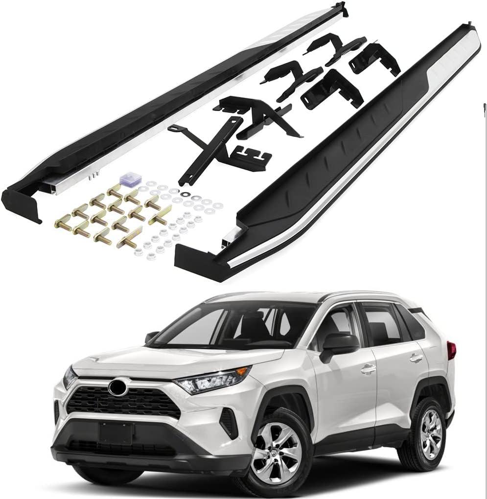 SAREMAS Foot Steps for Toyota RAV4 2019-2022 2023 2024 2025 Running Boards Side Step nerf Bars Pedal Protector Accessories