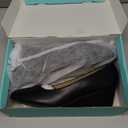 Ankis Black Wedges for Women, Low Heel Women's Wedge Comfortable Closed Toe Women Pumps Dress Shoes -2Inch 8.5