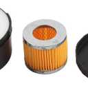 Air Compressor Muffler Noise Reducer 3/4 Inch 25mm Plastic Round Intake Muffler 80mm
