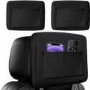 Upgraded 10mm Thick Padded Protective Cover for 2021-2025, 2026 GMC Yukon/Tahoe/Suburban & Cadillac Escalade, Premium Rear Screen Protectors with Storage Pocket & Drawstring, Anti-Shock Shield, 2-Pack