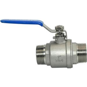 1Pcs 1'' Ball Valve, Heavy Duty Male NPT (MNPT) X Male NPT (MNPT) Thread with Long Handle Switch, Stainless Steel NPT Full Port Forged 1" Ball Valve for Water Oil and Gas, 1000 WOG