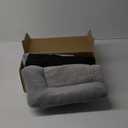 Zakkart Cat Perch for Window Sill with Bolster - Orthopedic Hammock Design with Premium Hardwood & Robust Metal Frame - Cat Window Seat for Large Cats and Kittens - Natural Color Wood Gray Bed, 24''W