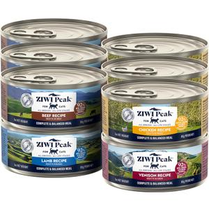ZIWI Peak Wet Cat Food Variety Pack - Beef, Chicken, Lamb, Venison, (3oz Cans - Pack of 12), Best Before 2028 Jul 16