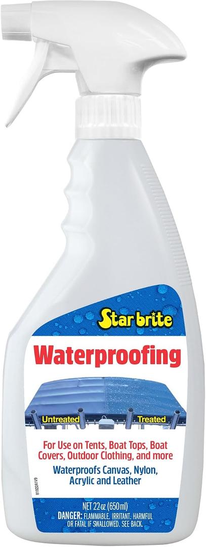 STAR BRITE Waterproofing Spray, Waterproofer + Stain Repellent + UV Protection for Boat Covers, Car Covers, Bimini Tops, Tents, Jackets, Backpacks, Boots, Awnings, Patio Covers & More