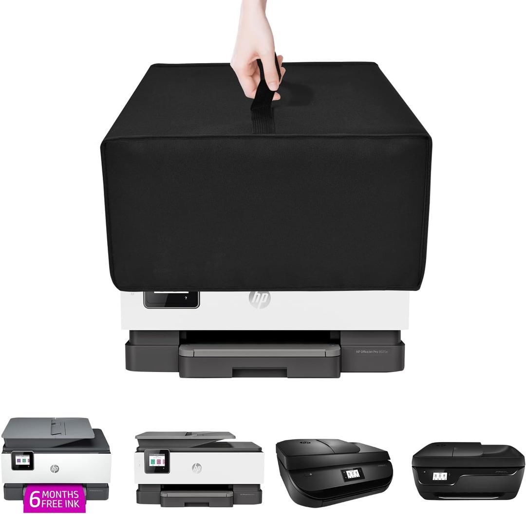 Printer Cover Antistatic Dust-proof Water-Proof Protective Cover Case Heavy Duty Nylon Dust jacket Cover for HP Pro OfficeJet 3830/8025e/9015e/4650 Wireless Printer(19.3"D x 14.9"W x 9.8"H)