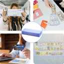 2 x 30 Pack Dollar Bill Protector Sleeves,Waterproof Scratch-Resistant Top-Load Dollar Bill Holders for Collectors Hard Plastic Display Cases,Organizer for Collectors