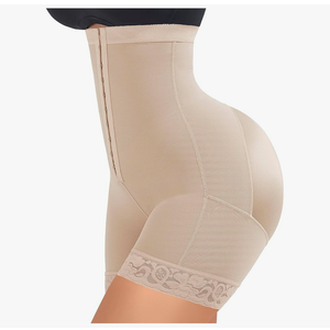 FeelinGirl Butt Lifter Shapewear Tummy Control Shorts Body Shaper for Women with Lace Trim,  XL