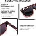 FEISEDY Sunglasses for Women Men, Fashion Mirrored Single Lens, Driving Beach Sunnies UV400 Shades B2996