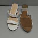 DREAM PAIRS Women's Two Strap Open Toe Low Block Chunky Heels Sandals Dress Pumps Casual Summer Mules Shoes (10)