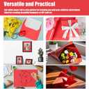 5 x Koogel Red Wrapping Paper Roll, 15" x 450" (38') Gift Wrapping Paper for Packing Gift Wrap Parcel Wall Art Crafts Floor Covering