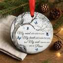 2 x Christmas Ornaments 2025, My Mind Still Talks to You Butterfly Ornament, Remembrance in Memory of Loved Gifts Loss of Father, Husband, Condolences Gift for Loss of Loved One