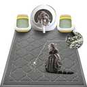 WePet Cat Litter Box Mat, Kitty Premium PVC Pad, Durable Trapping Rug, Phthalate Free, Urine-Resistant, Scatter Control, XXL 47 x 36 Inch, Grey