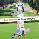Lightweight Golf Stand Bag, 4-Way Full-Length Dividers, Holds Up to 10 Clubs, 3.7 lbs Golf Bag with Dual Straps & Stand for Driving Range, Par 3, and Standard Courses