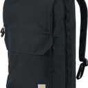 Carhartt 21L Top-Load Backpack, Durable Water Resistant Coated Canvas Base W/ 17" Laptop Sleeve, Black (One Size)