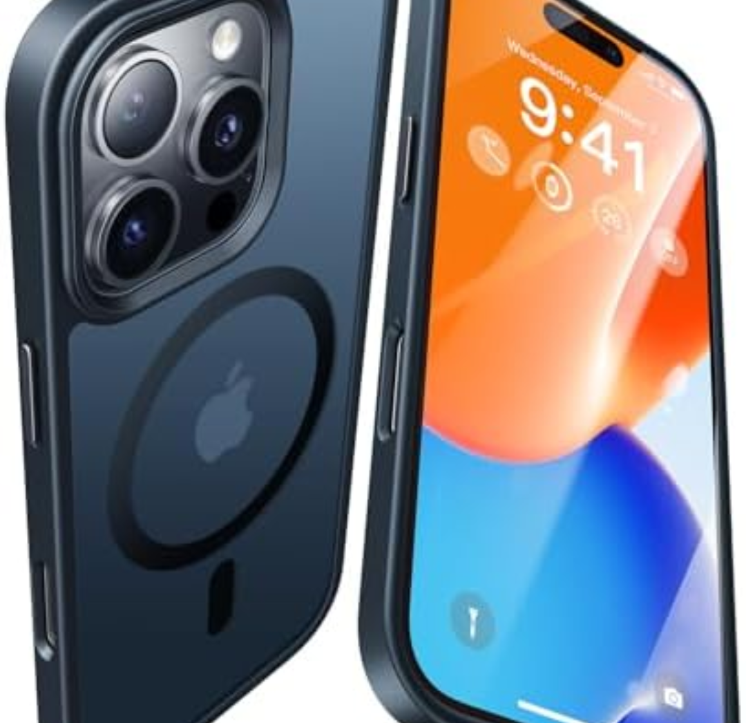 Pack of 2 Opxyl Magnetic for iPhone 16 Pro Case Compatible with MagSafe, [16FT Drop Protection] Shockproof iPhone 16 Pro Phone Case for MagSafe Wallet Sleeve, Magnetic Car Holder, Magnetic Charger, Black